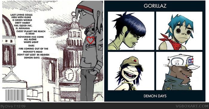 Gorillaz: Demon Days box art cover