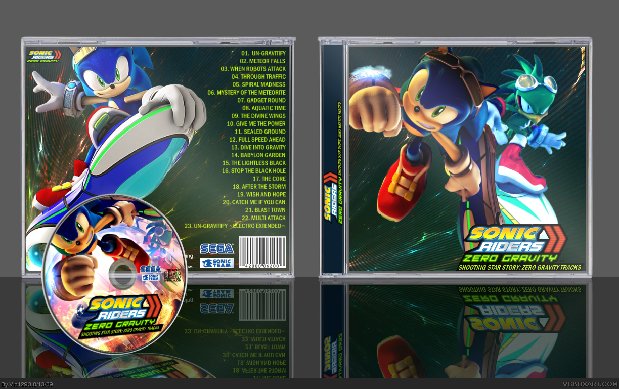 Sonic Riders: Zero Gravity Tracks box cover