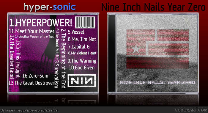 Nine Inch Nails: Year Zero Music Box Art Cover by super-mega-hyper-sonic