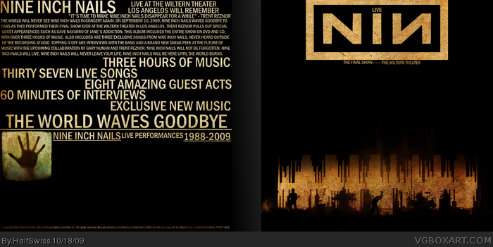 Nine Inch Nails: The Final Show box art cover