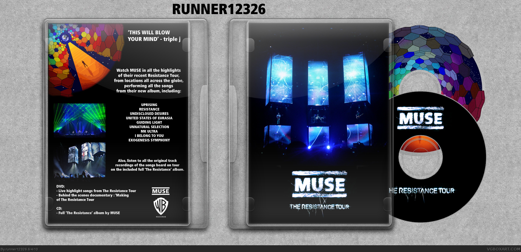 Muse - The Resistance Tour box cover