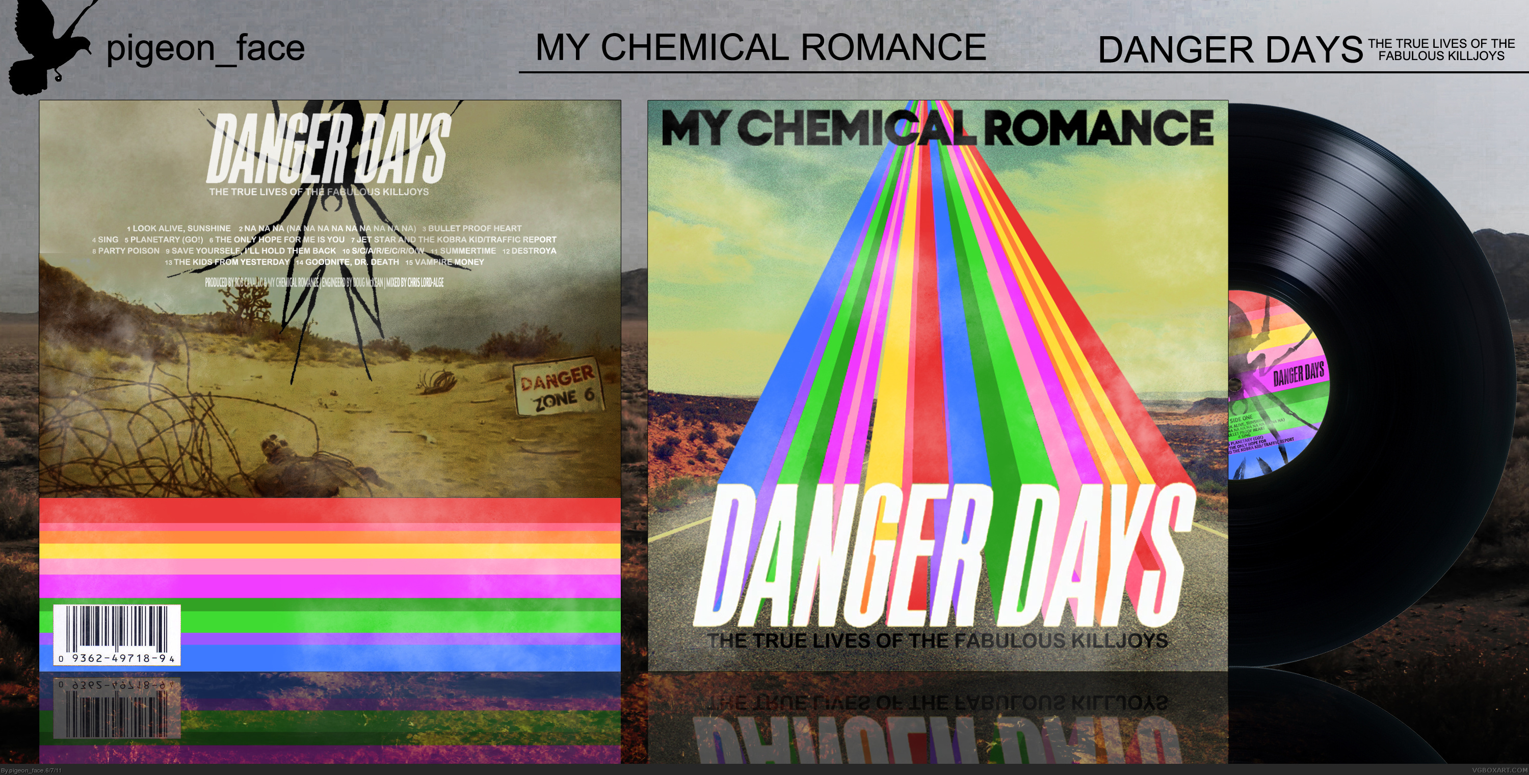 My Chemical Romance: Danger Days Music Box Art Cover by pigeon_face3000 x 1522
