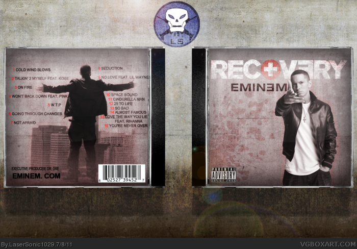 Eminem Recovery Music Box Art Cover By Lasersonic1029