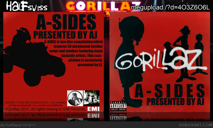 Gorillaz: A-SIDES Presented by A.J. box art cover