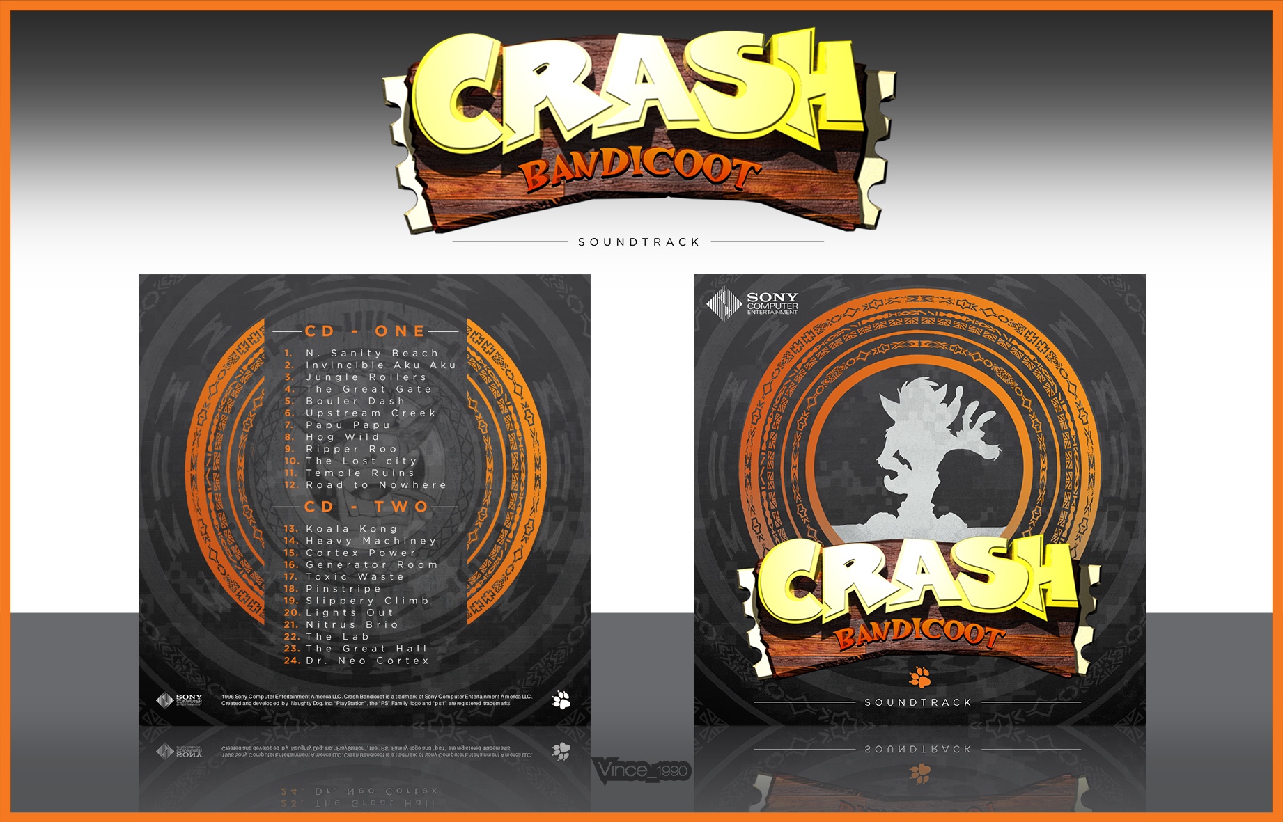 crash bandicoot cd on computer