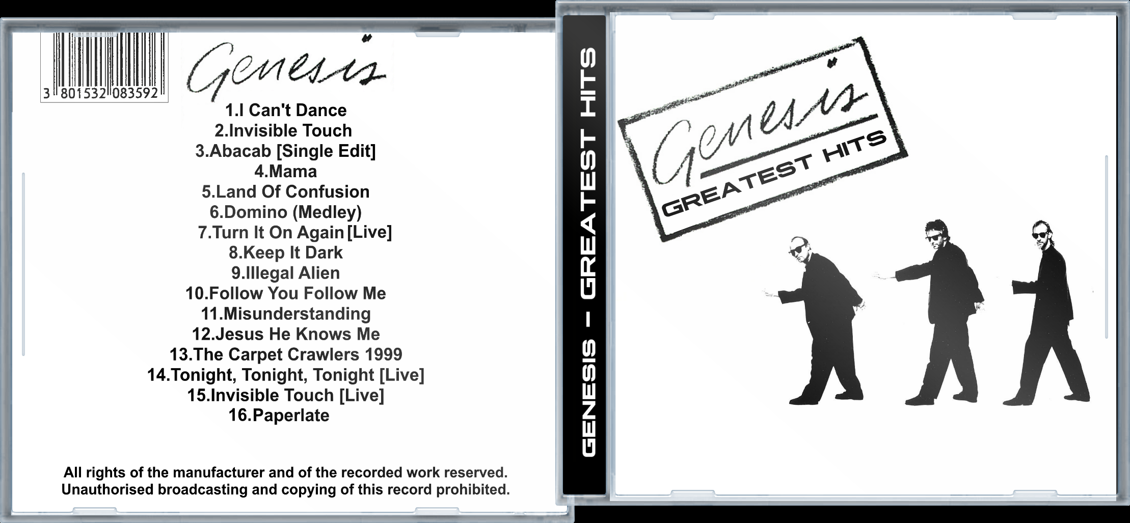 Genesis - Greatest Hits box cover