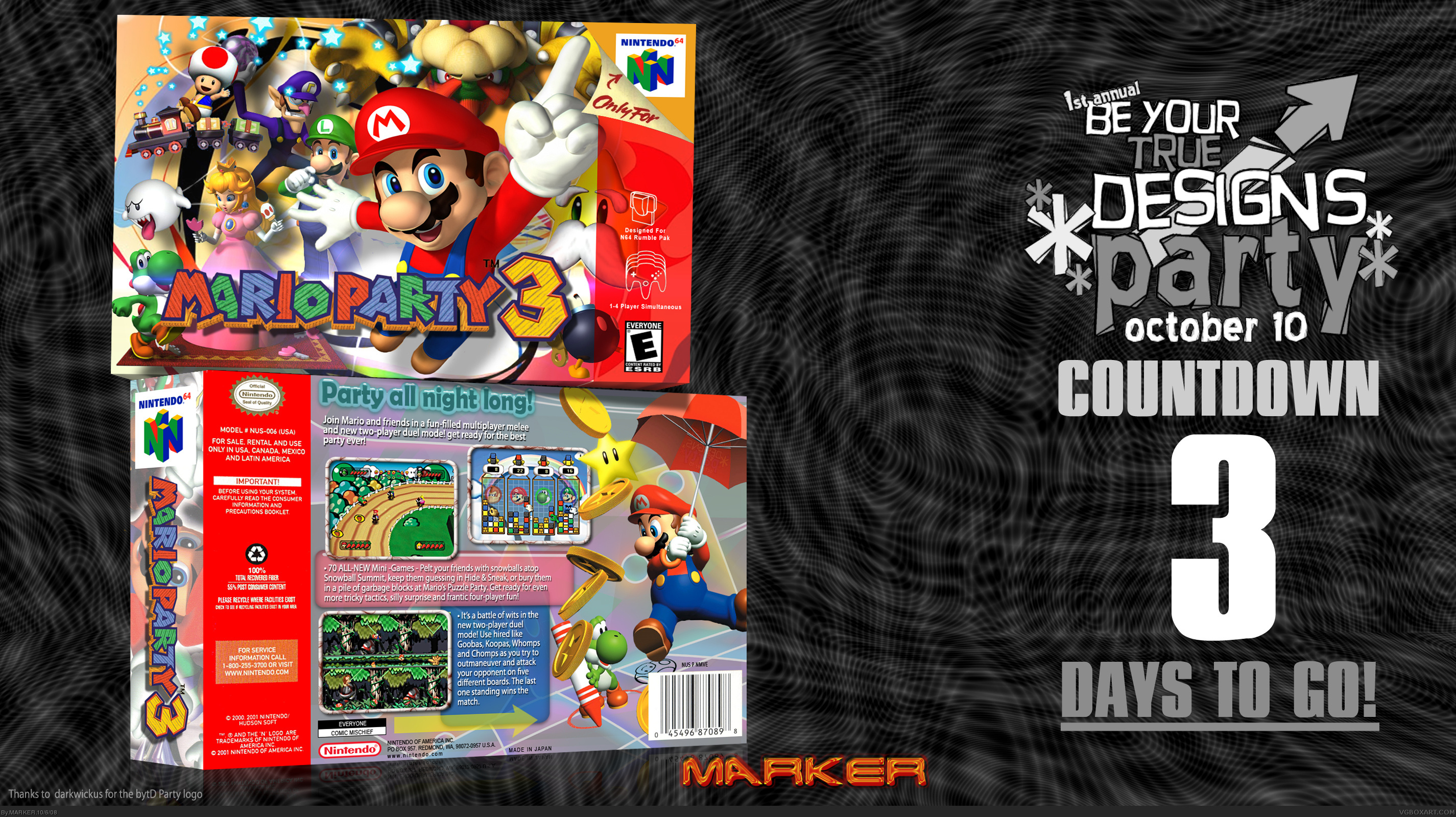 Mario Party 3 box cover