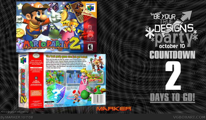 Mario Party 2 box art cover