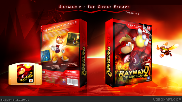Rayman 2 - The Great Escape box art cover
