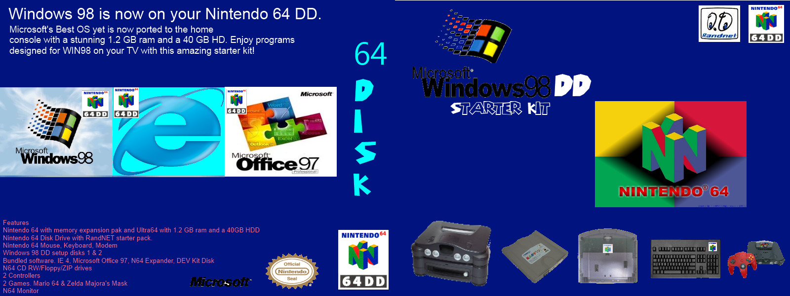 Windows 98 DD box cover