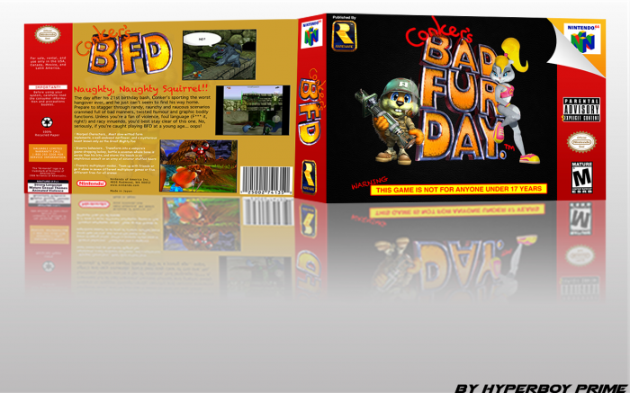 Conker's Bad Fur Day box art cover