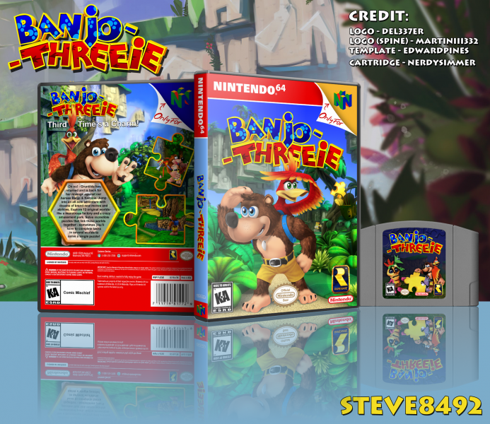 Banjo-Kazooie Tooie: Nintendo 64 (N64) Nintendo Switch Custom  Covers/Physical Game Cases (Boxart) - NO GAME INCL.