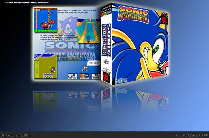 NGPC - Sonic The Hedgehog - Pocket Adventure box art cover