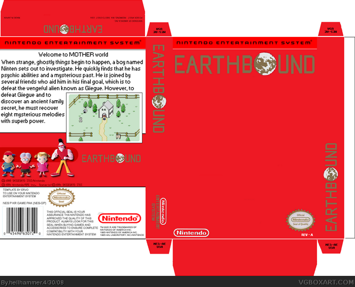 Earthbound box art cover