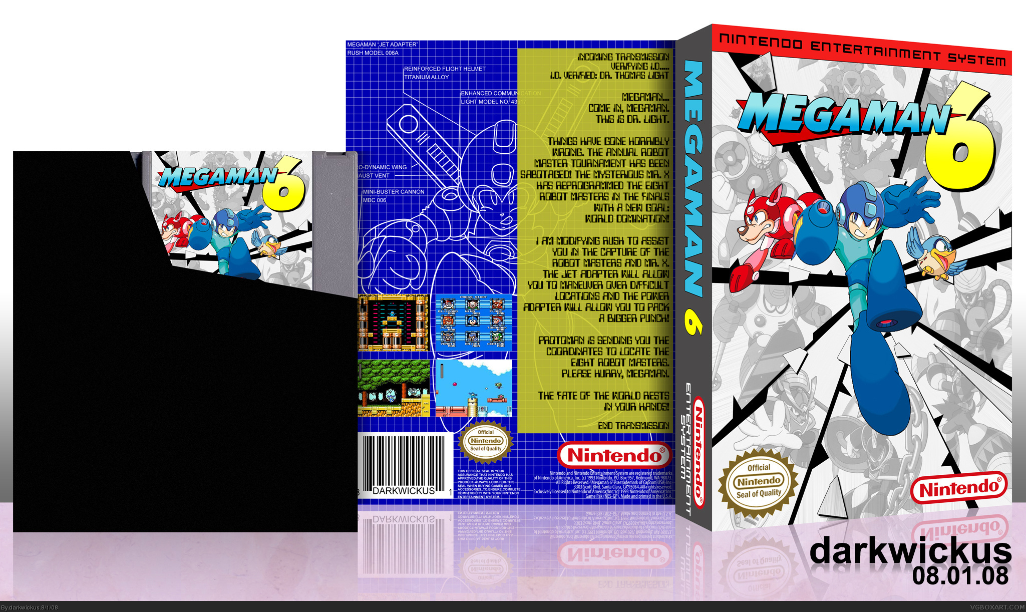 Megaman 6 box cover