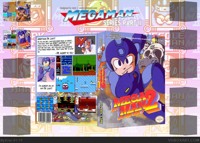 Megaman 2 box art cover
