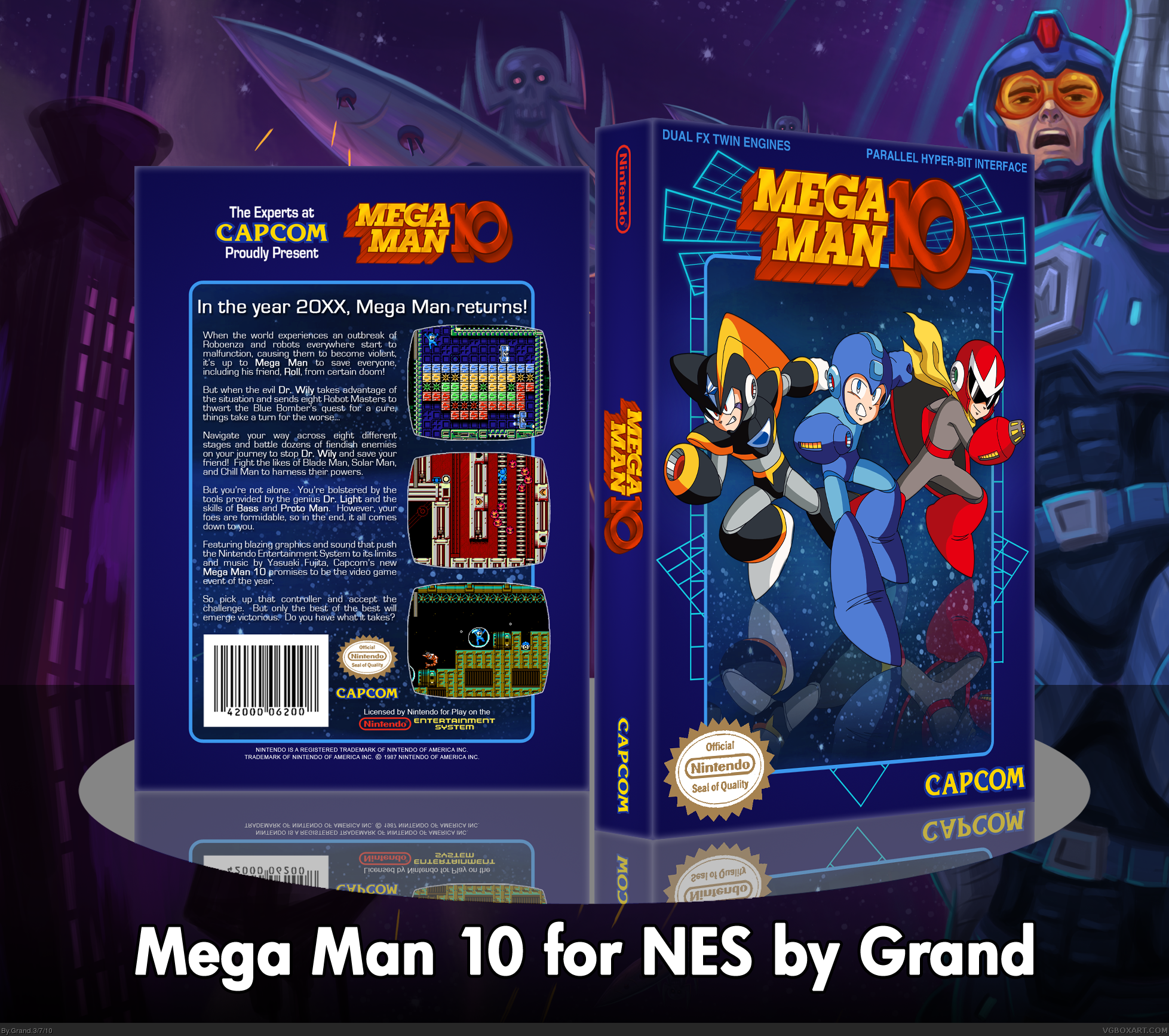 Mega Man 10. â†’. â†�. Box Cover. 