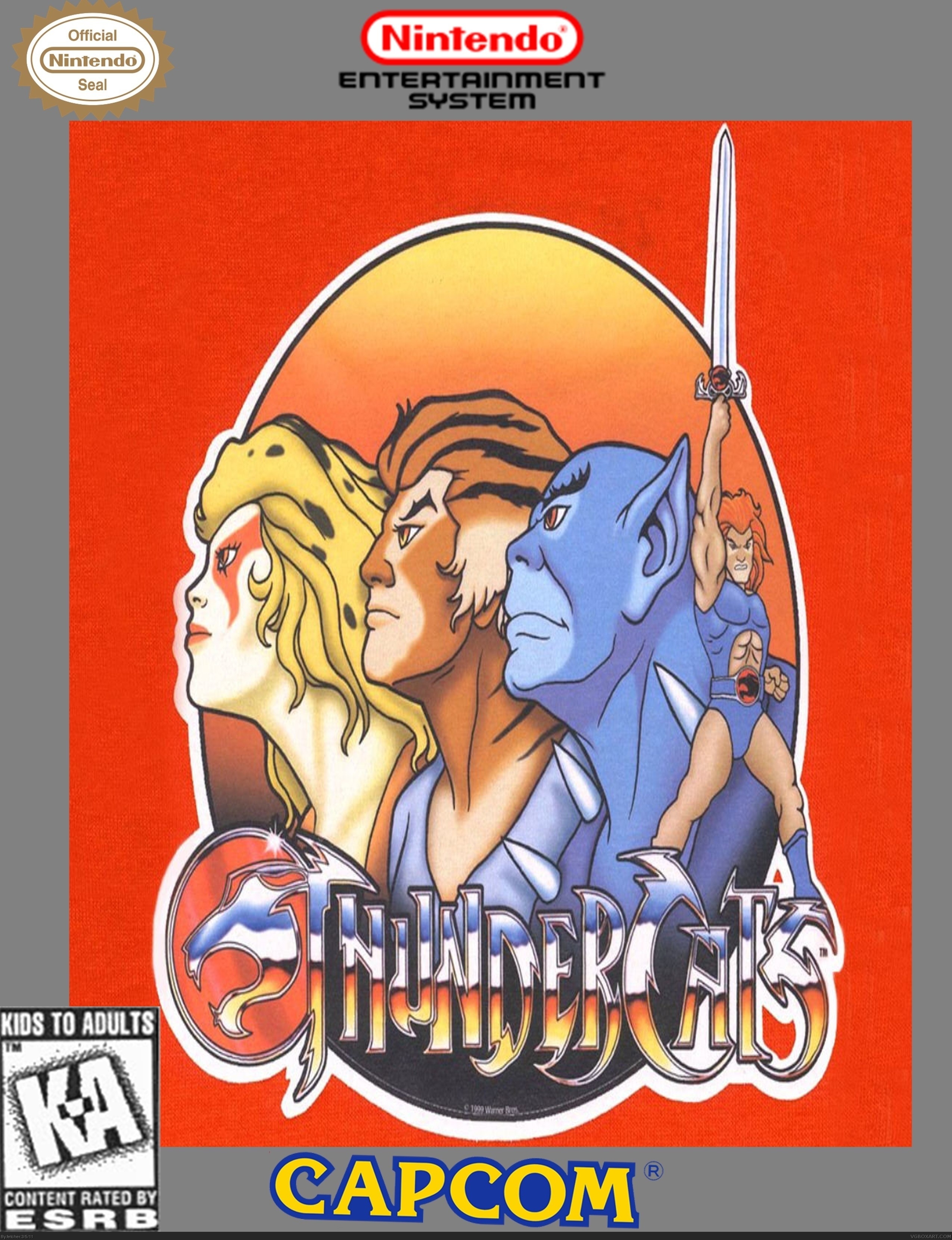 Viewing full size Thundercats box cover