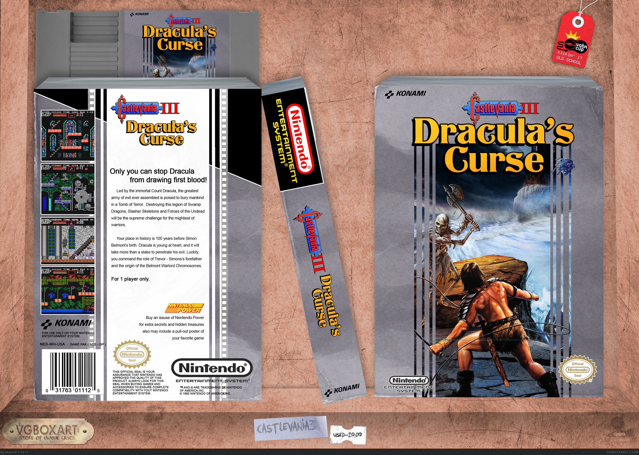 Castlevania III: Dracula's Curse box cover