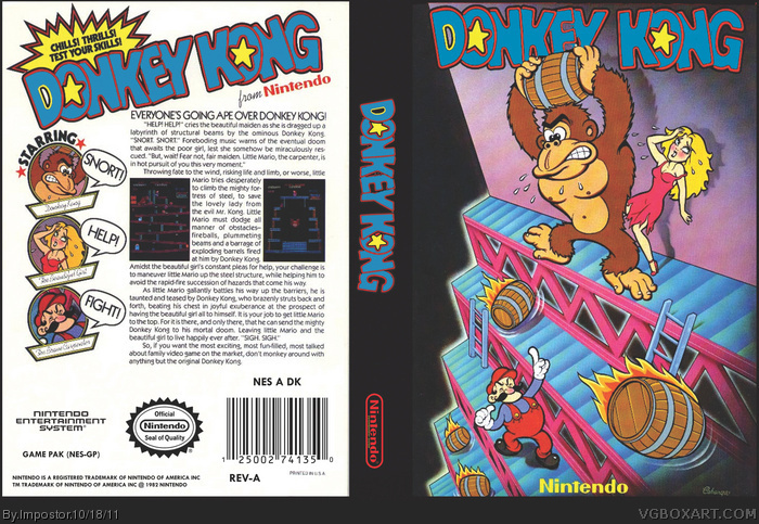 Donkey Kong box art cover