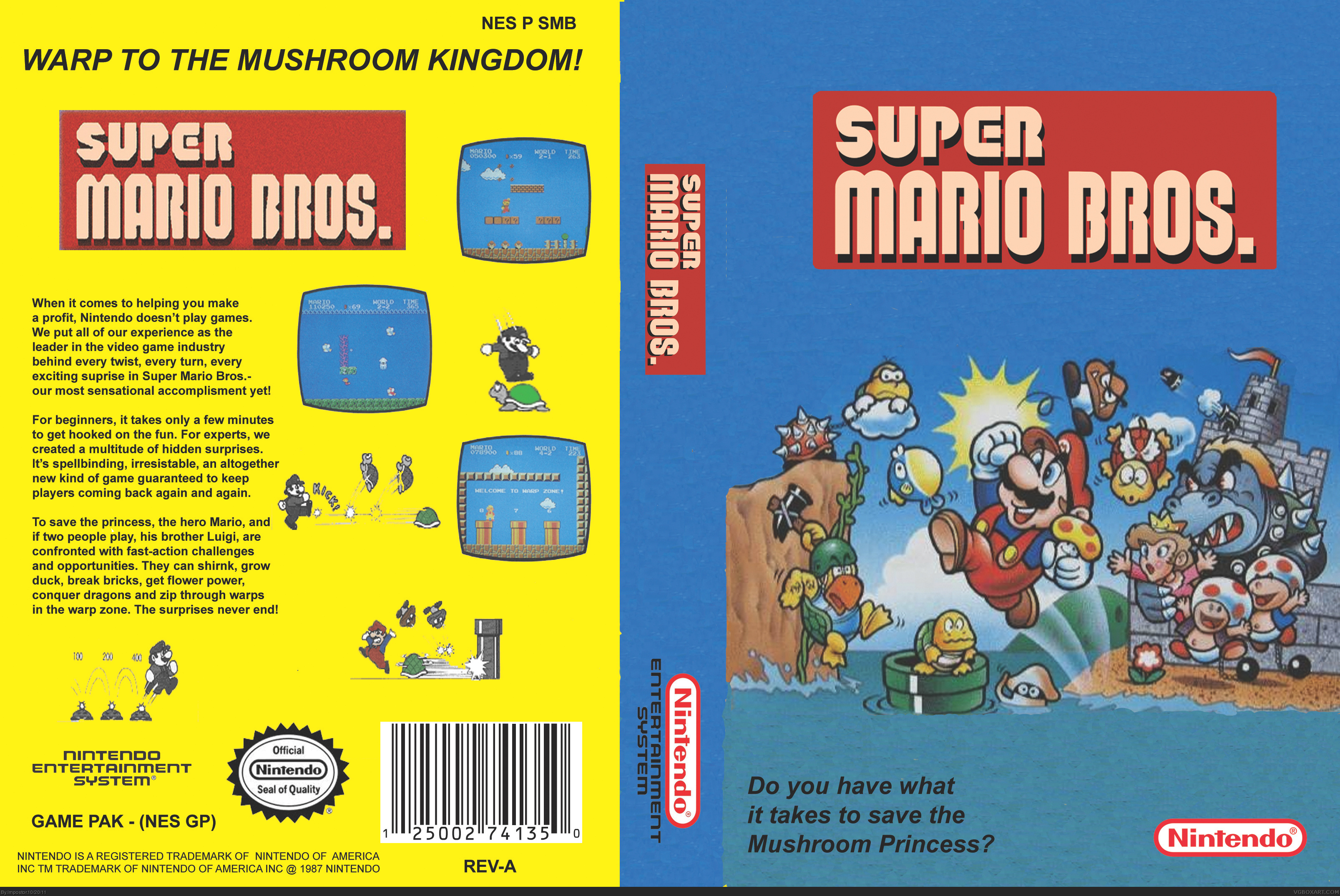 Super Mario Bros. box cover