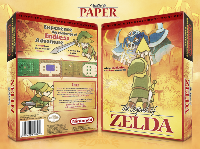The Legend Of Zelda box art cover