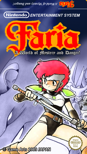 Faria - A World of Mystery and Danger! box cover