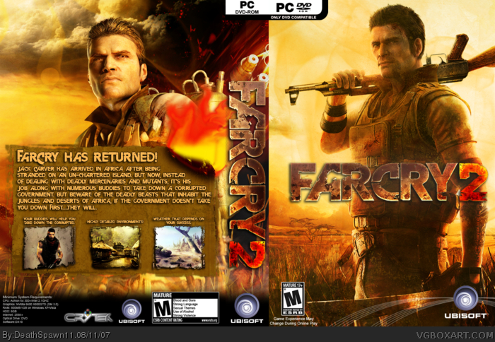 Far Cry 2 FPS PC Art 2008 Vintage Video Game Print Ad/Poster