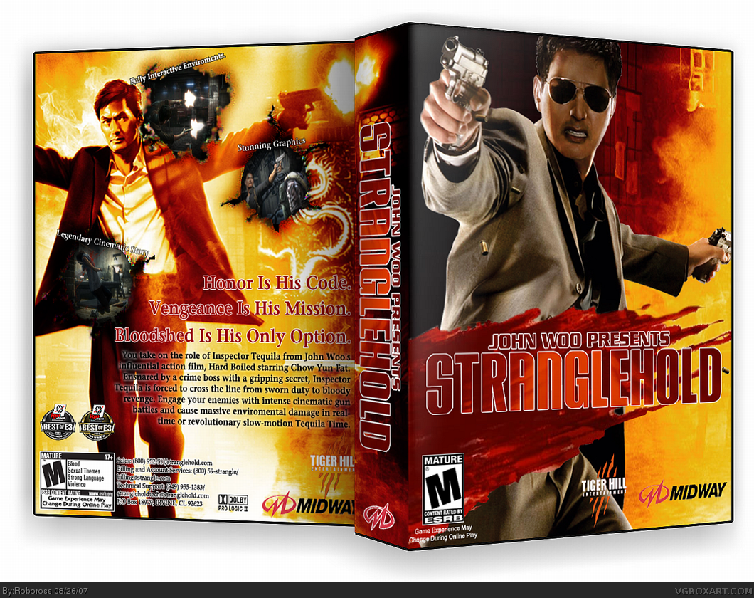 John Woo Presents: Stranglehold PC Box Art Cover by Roboross