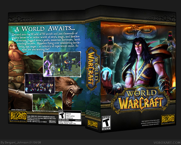 Viewing full size World of Warcraft box cover