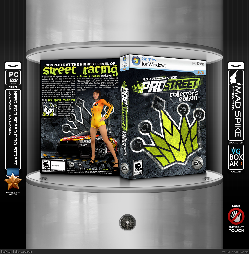 Viewing Full Size Need For Speed Prostreet Box Cover