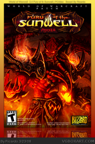 World of Warcraft: Fury of the Sunwell Patch 2.4 box cover