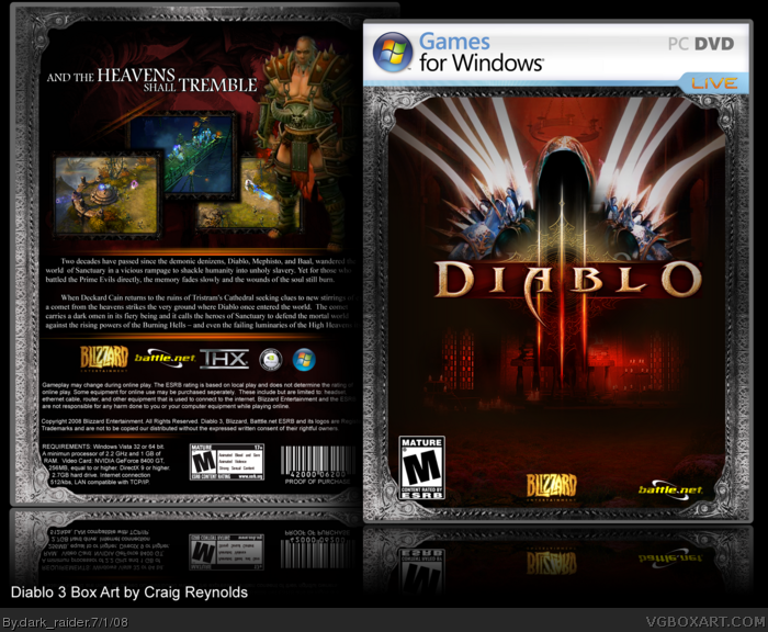 Diablo III box art cover