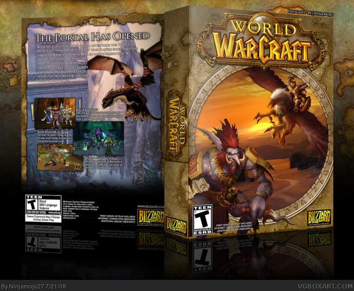 World of Warcraft PC Box Art Cover by Ninjamojo27