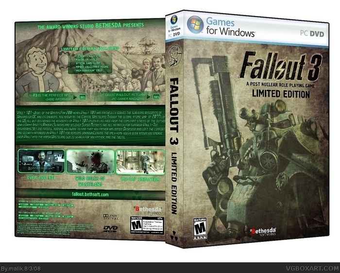 Fallout 3 Limited Edition box art cover