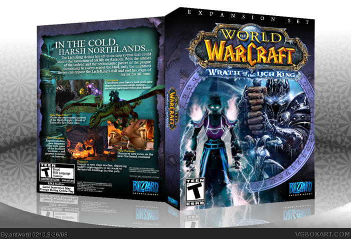 World of Warcraft: Wrath of the Lich King box art cover