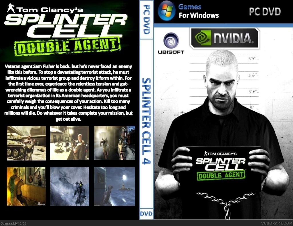 Агент пк. Tom Clancys Splinter Cell Double agent (ps2) обложка. Splinter Cell Double agent обложка PC. Двойной агент Splinter Cell обложка. Tom Clancy's Splinter Cell двойной агент ps2 Box Art Cover.