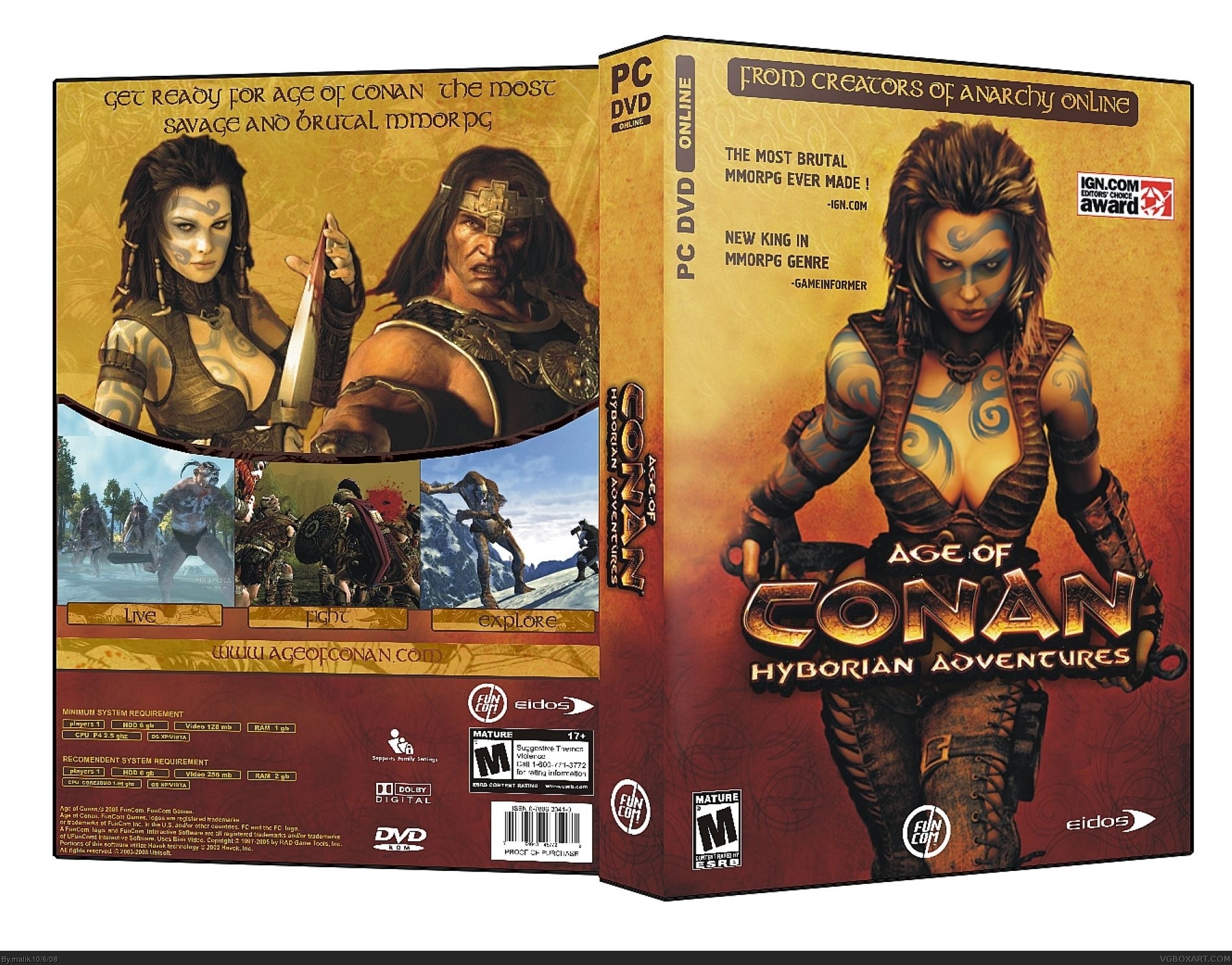 Age Of Conan Hyborian Adventures box cover