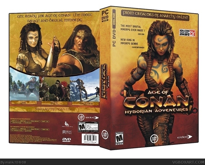 Age Of Conan Hyborian Adventures box art cover