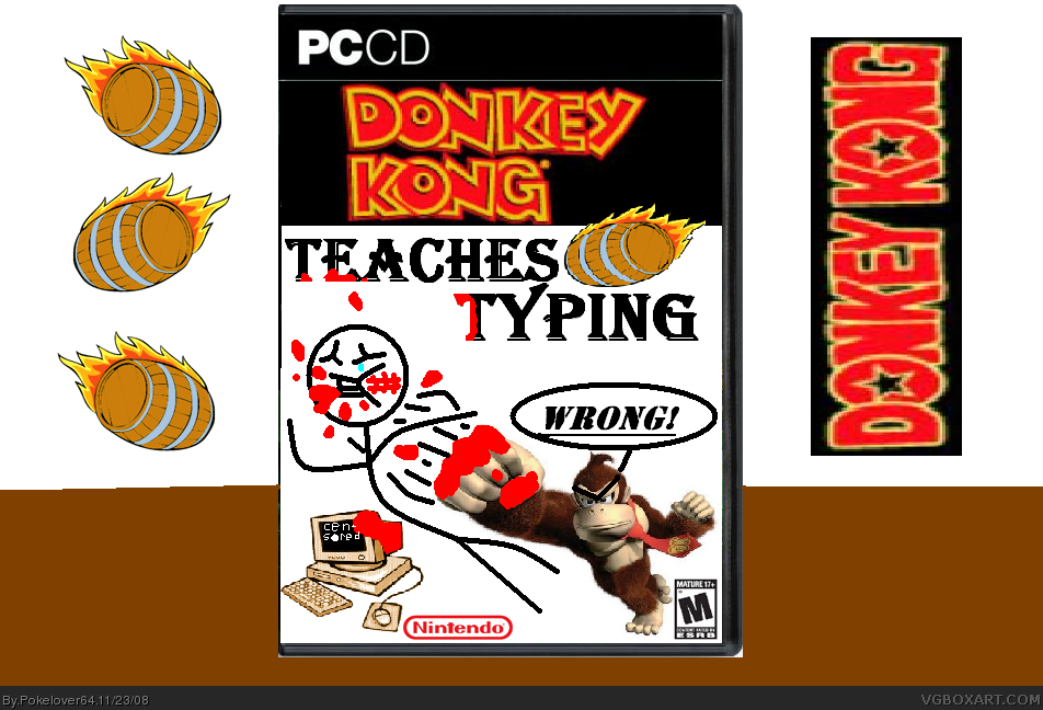 Donkey Kong Teaches Typing box cover