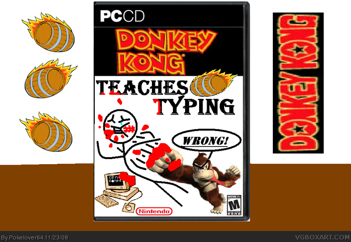 Donkey Kong Teaches Typing box art cover