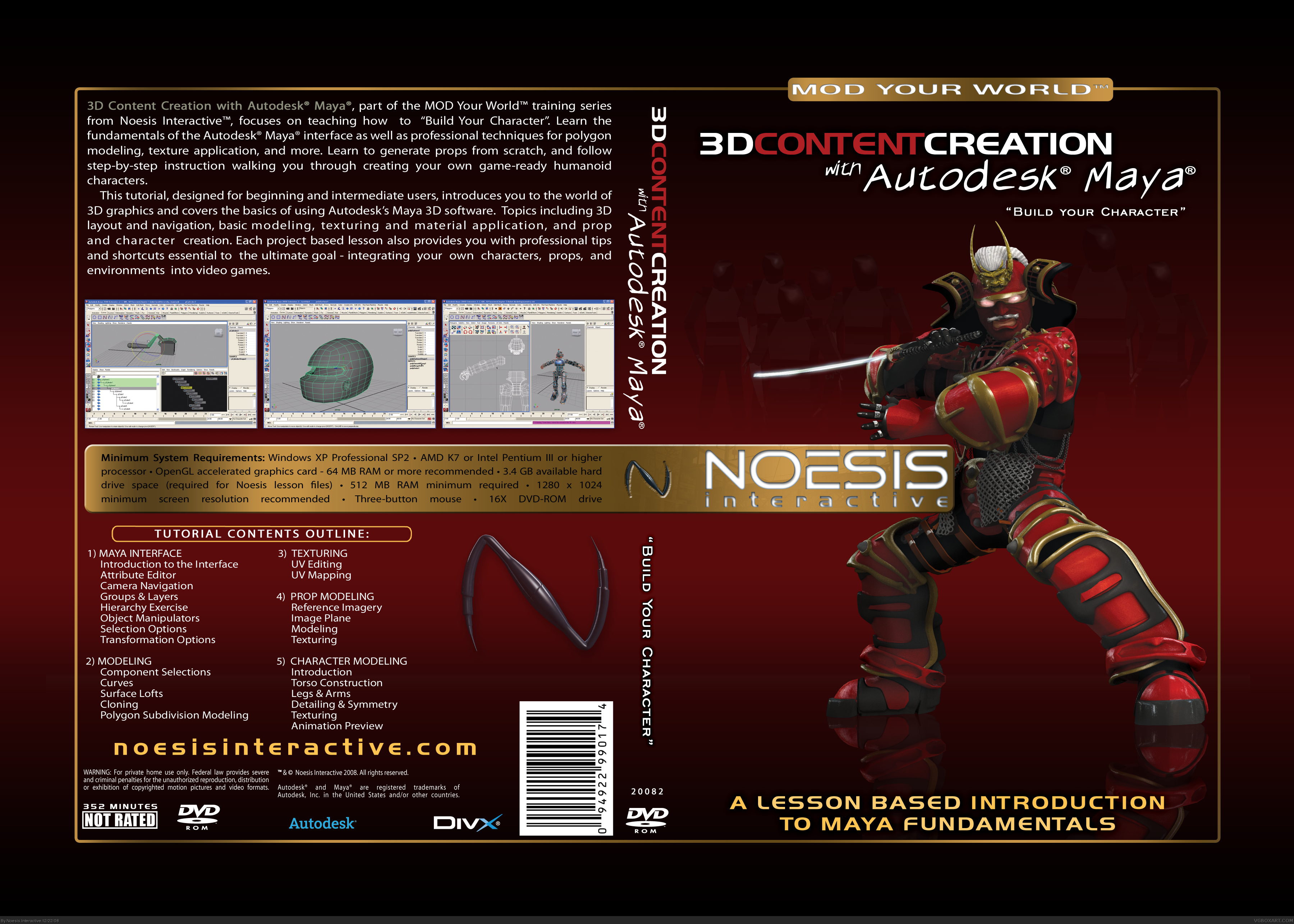 Noesis Interactive - 3D Content Creation with Maya box cover
