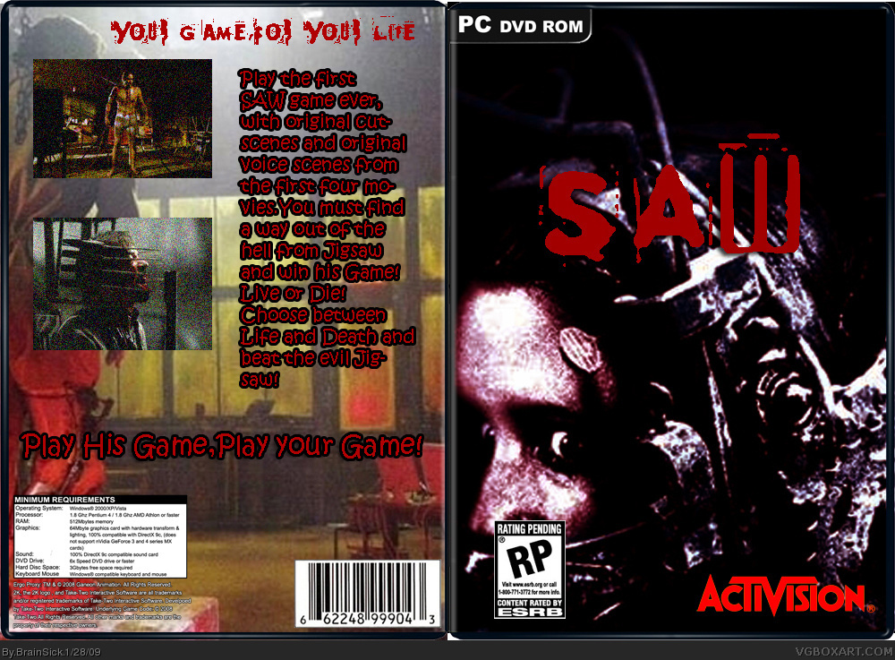 SAW-The Game box cover