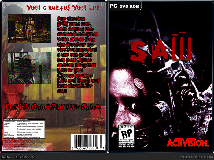 SAW-The Game box art cover