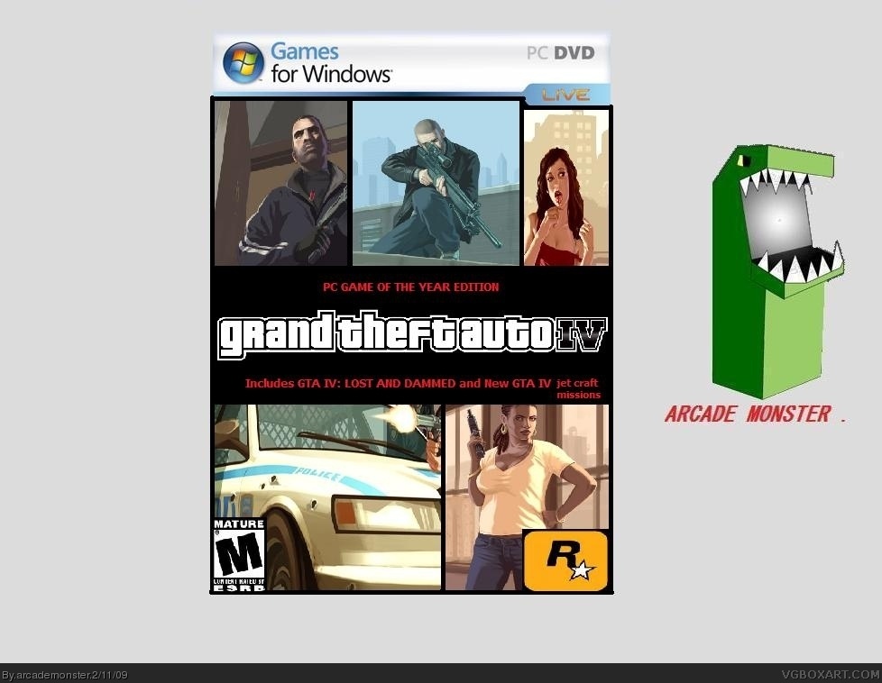 GTA IV: PC game of the year edition box cover