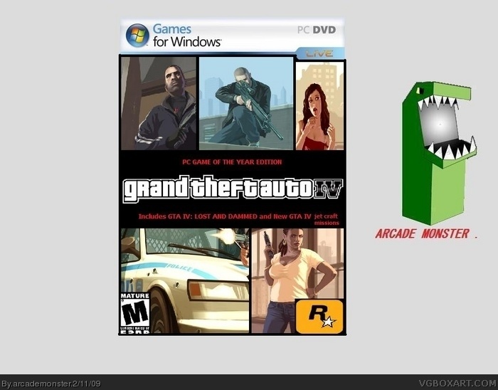 GTA IV: PC game of the year edition box art cover