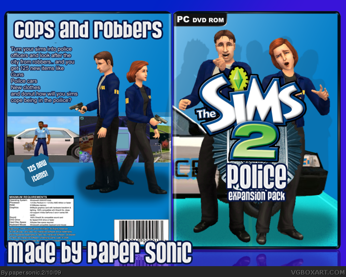 Sims 2 Police! box art cover