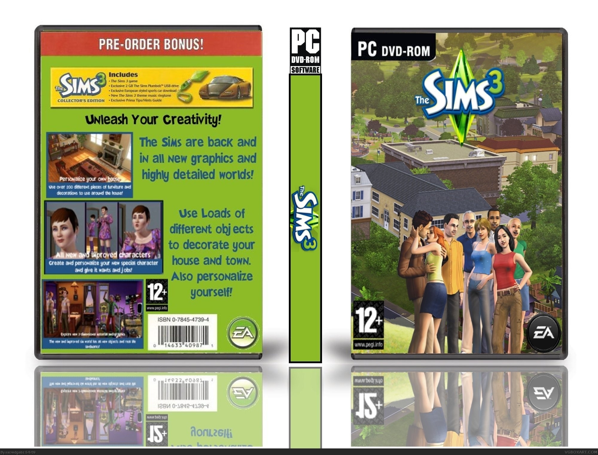 Viewing Full Size The Sims 3 Box Cover