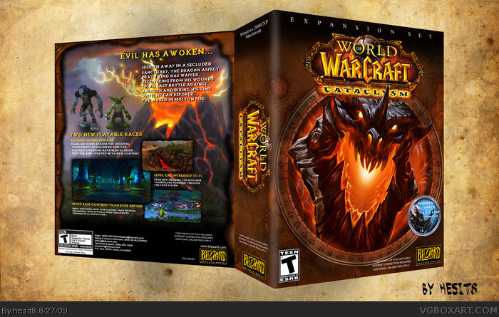 World of Warcraft: Cataclysm PC Box Art Cover by hesit8