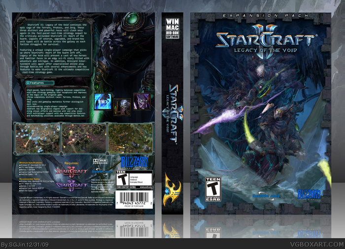 Starcraft II: Legacy of the Void box art cover